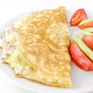 Омлет с шунка и кашкавал