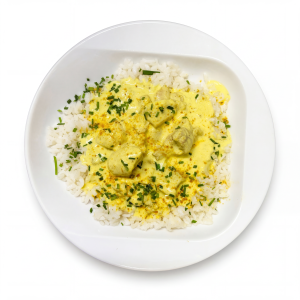 Пиле къри с ориз Басмати