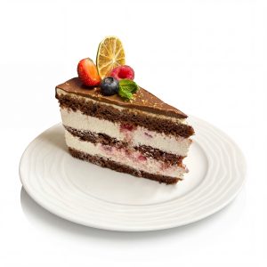 Шоколадова торта с чийз крем и горски плодове